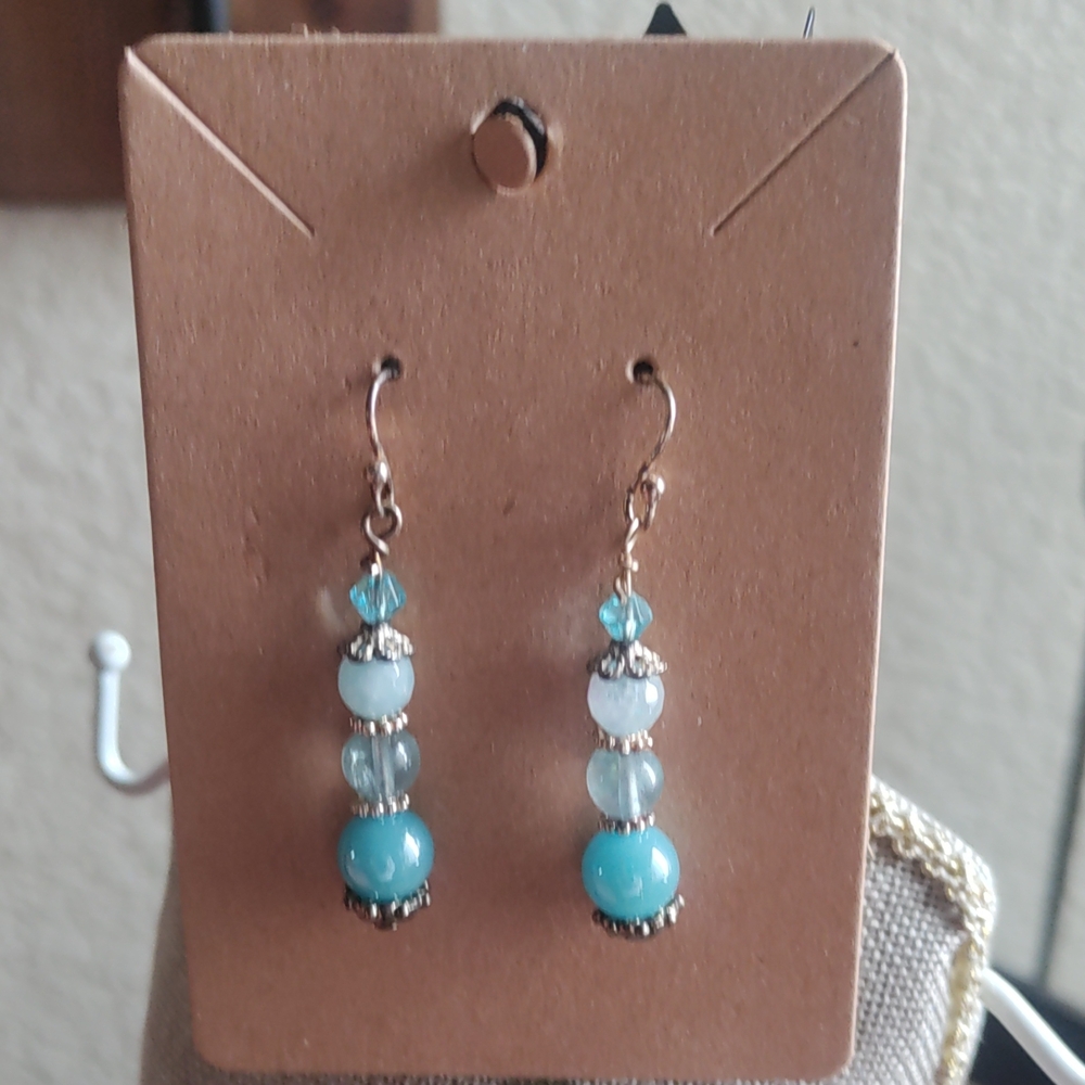 Elegant Beaded Drop Earrings